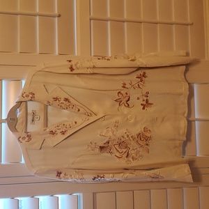 Embroidered jacket  XL.  Coldwater creek